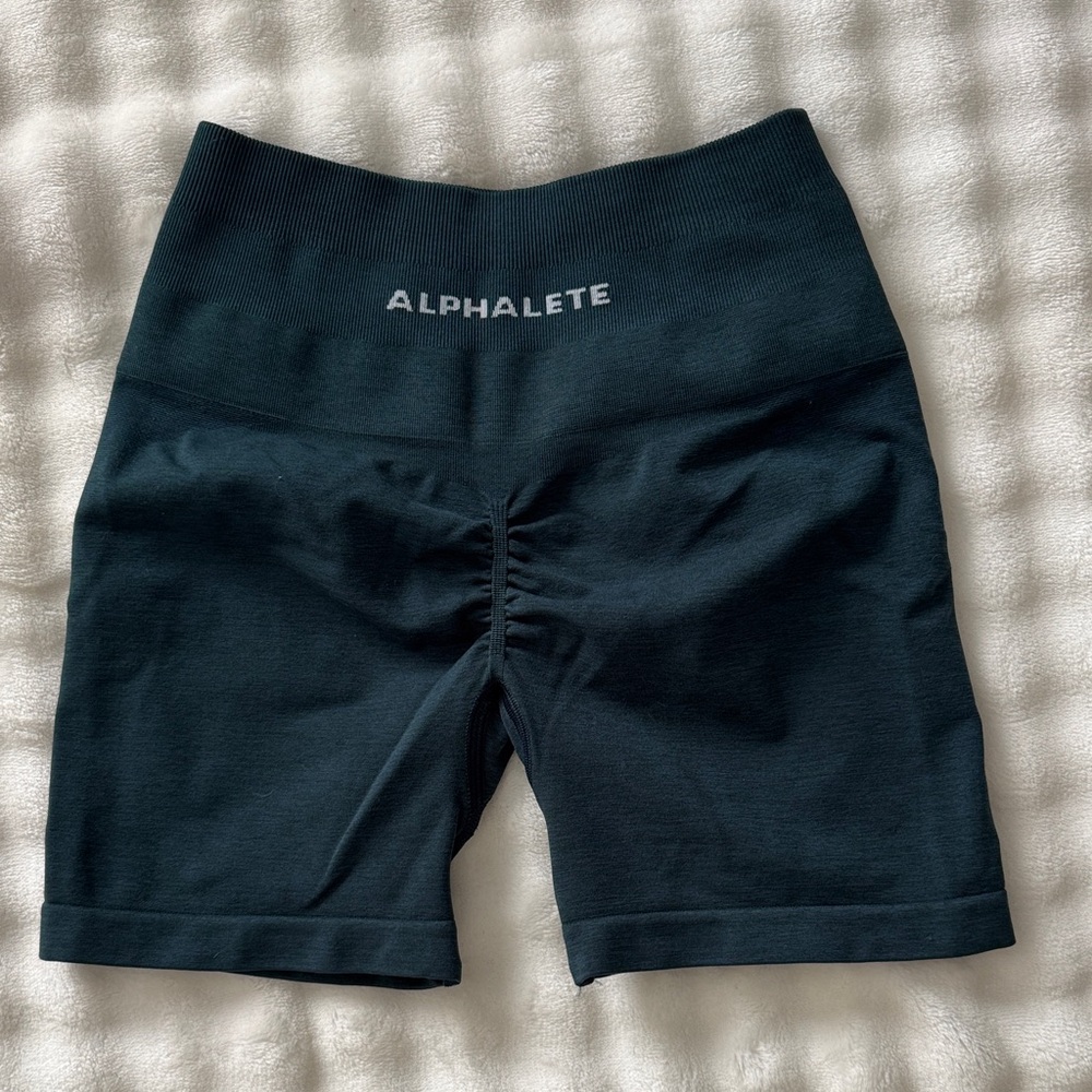 Alphalete Women's Forest Green Amplify Shorts